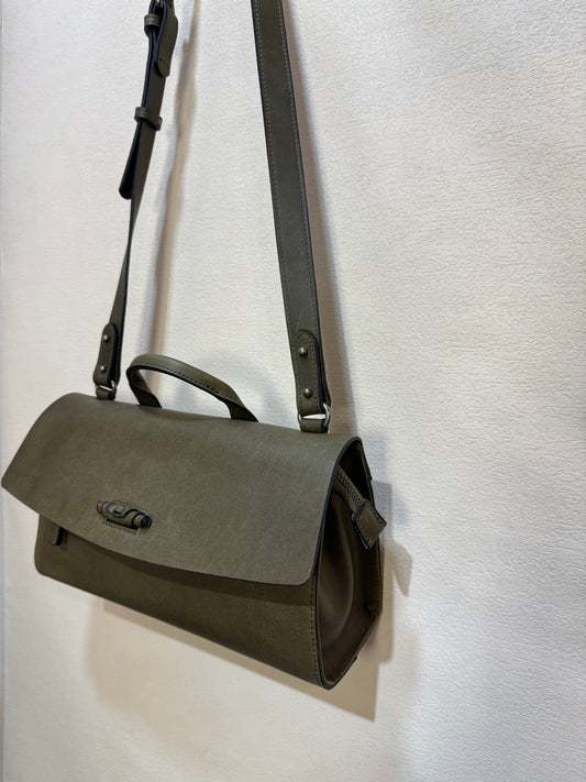 Maeson Flap Bag (Large) - Olive Green