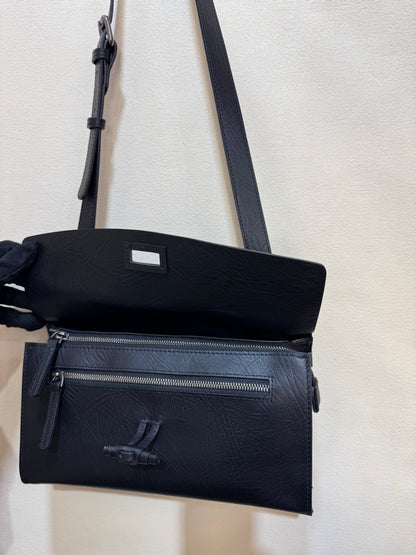 Maeson Flap Bag (Large) - Black