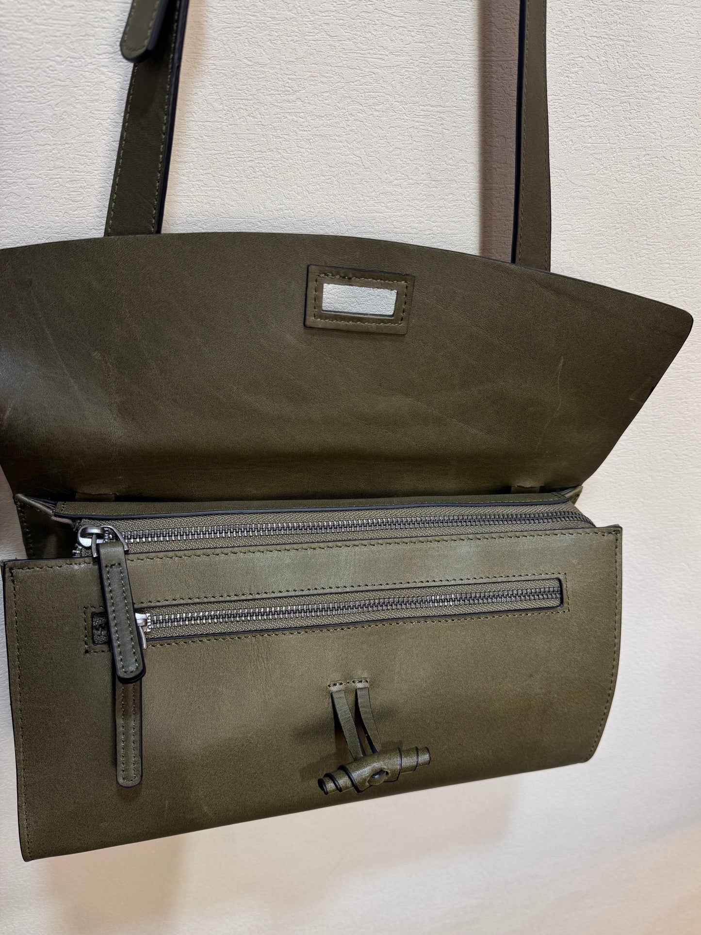 Maeson Flap Bag (Large) - Olive Green