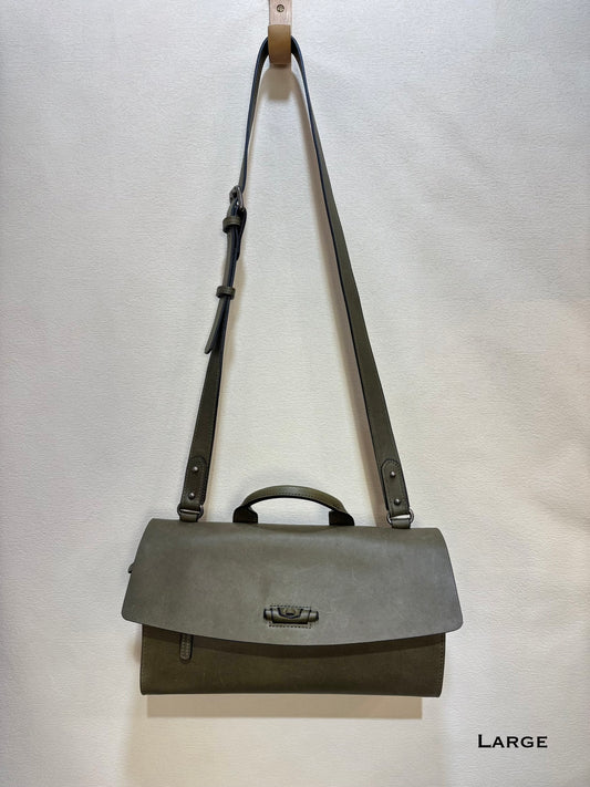 Maeson Flap Bag (Large) - Olive Green