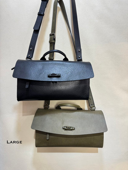 Maeson Flap Bag (Large) - Olive Green