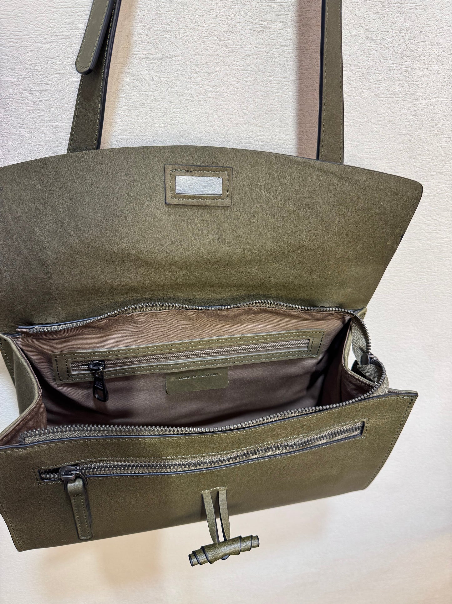 Maeson Flap Bag (Large) - Olive Green