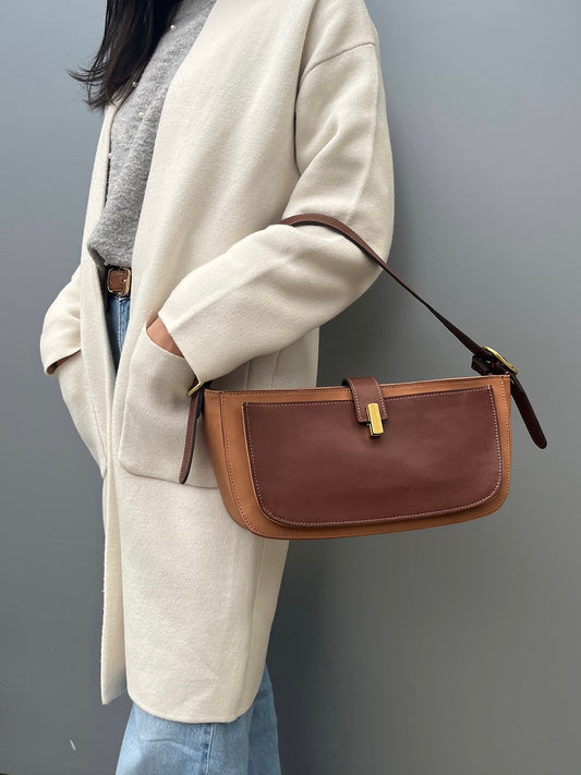 Genuine Leather Two Way Shoulder Bag