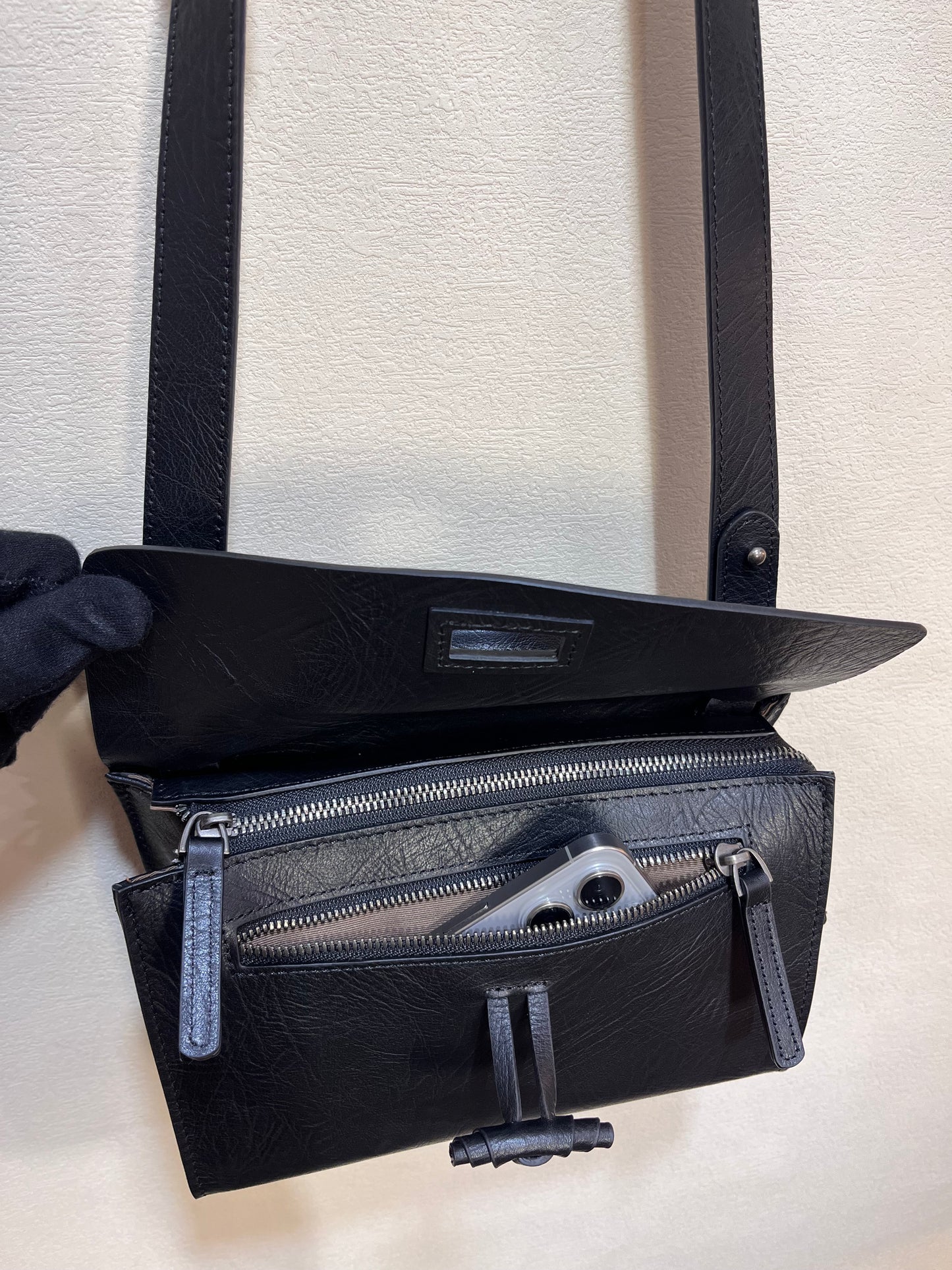 Maeson Flap Bag (Small) - Black