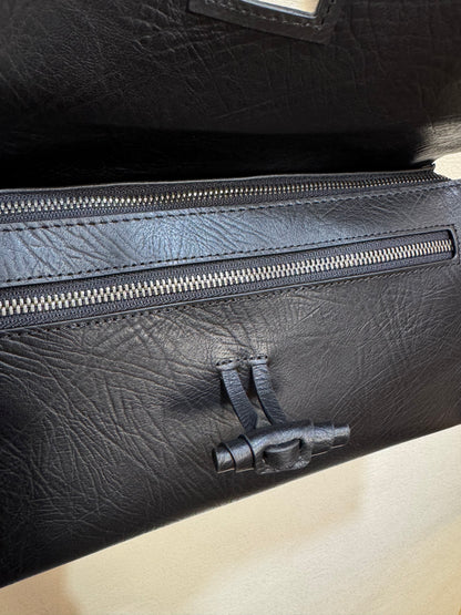 Maeson Flap Bag (Large) - Black