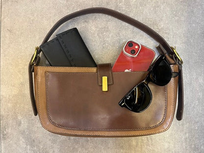 Genuine Leather Two Way Shoulder Bag