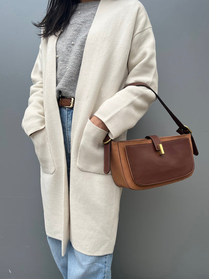 Genuine Leather Two Way Shoulder Bag