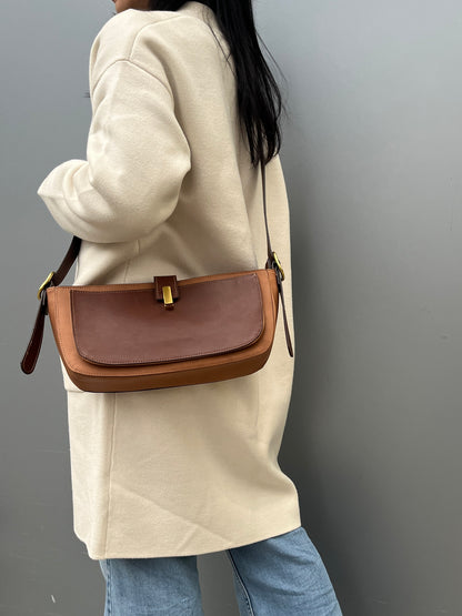 Genuine Leather Two Way Shoulder Bag