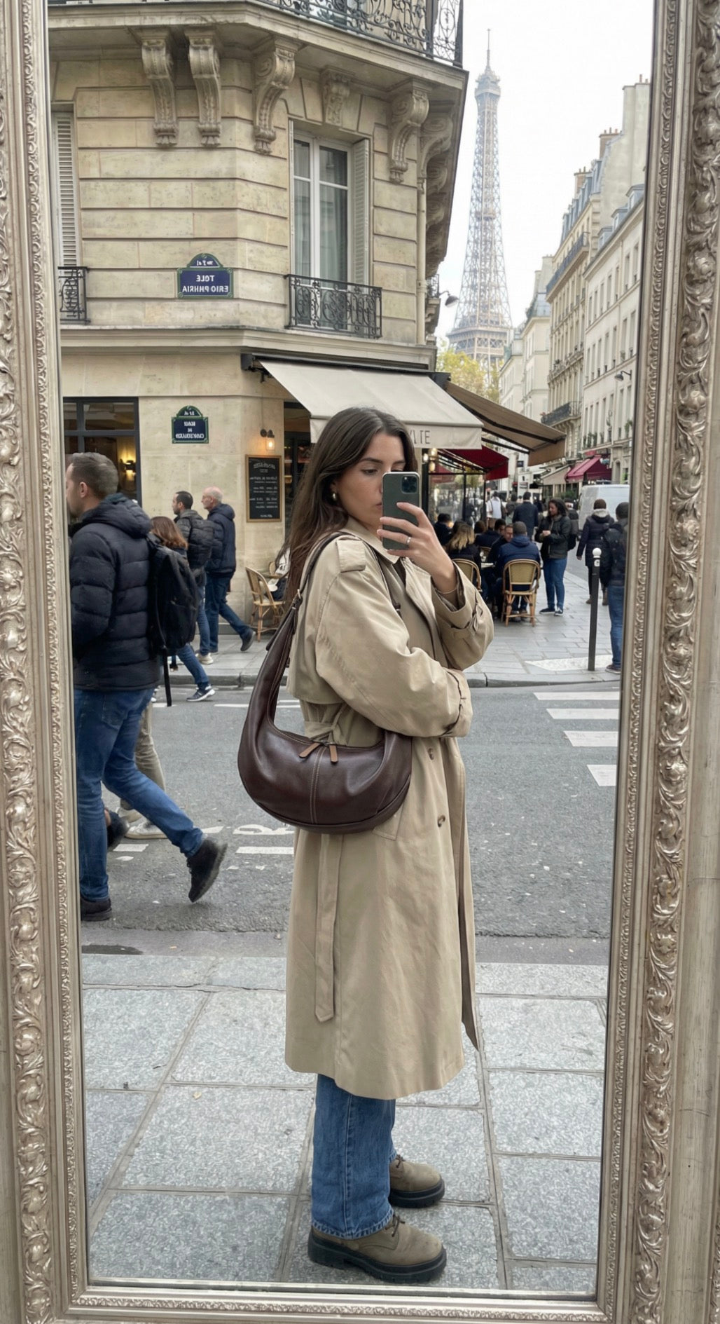 Crescent Moon - Navy Blue