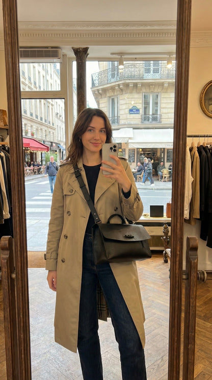 Maeson Flap Bag (Large) - Black