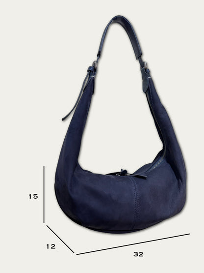Crescent Moon - Navy Blue